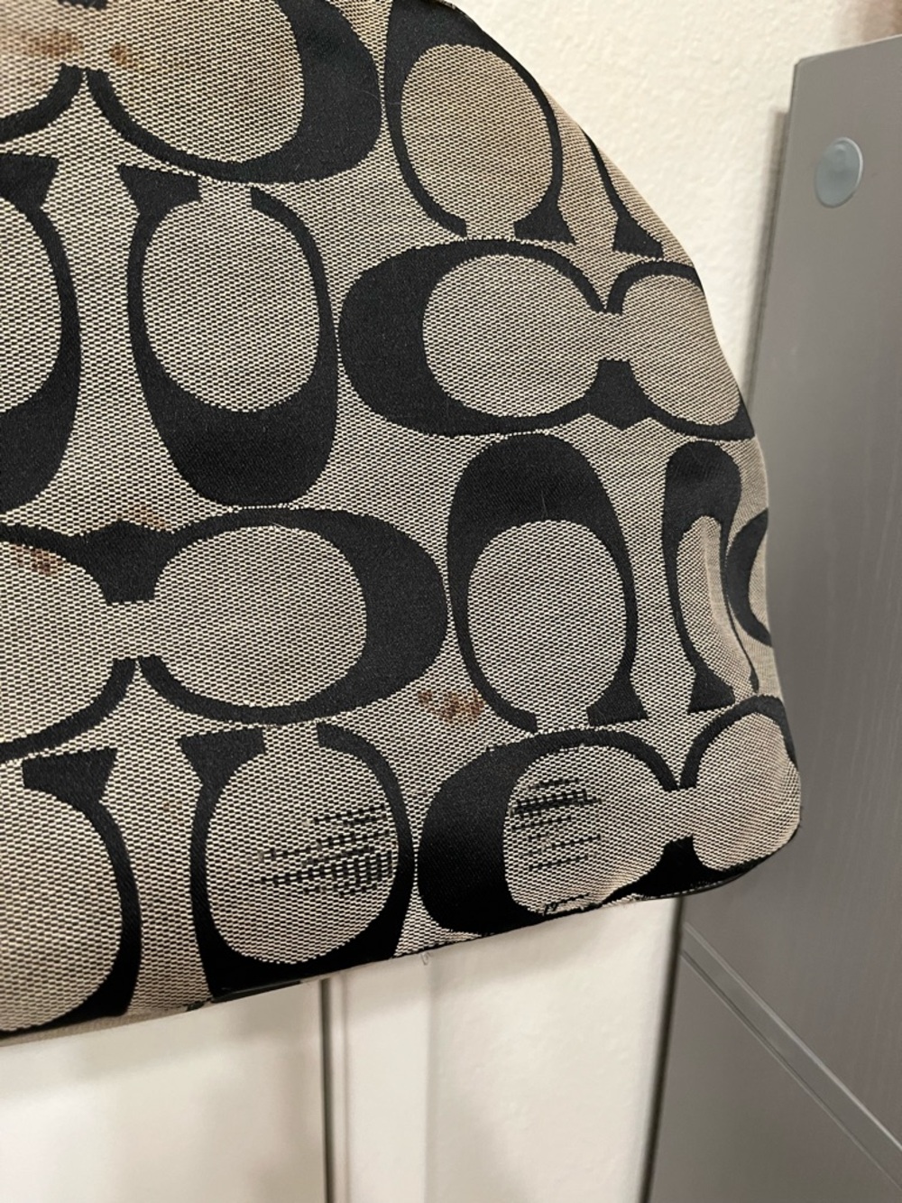 PROJECT COACH Canvas and Leather Tote Bag in Black and Gray - Picture 6 of 12
